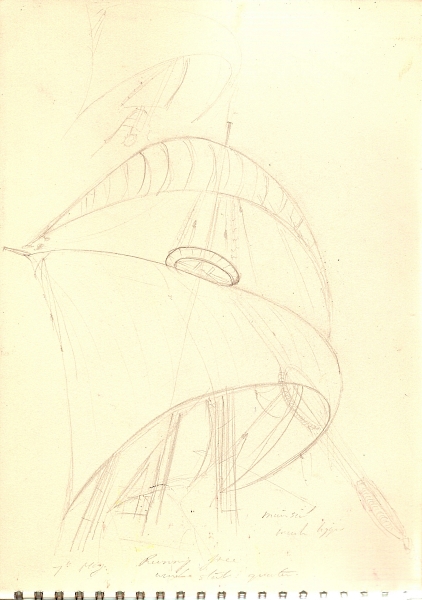 Mayflower: Running free, wind starb. quarter