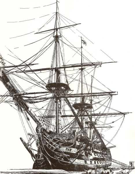 The Victory, from the bow