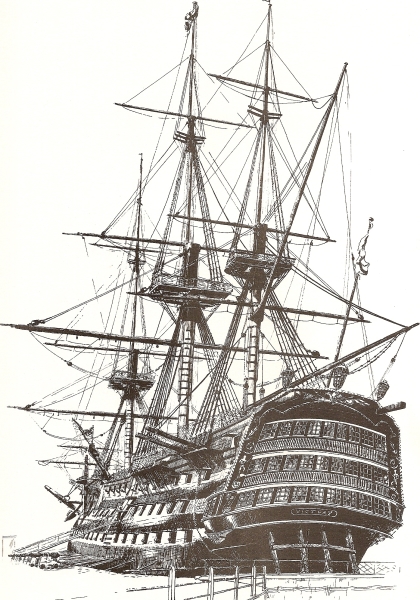 The Victory, from the stern